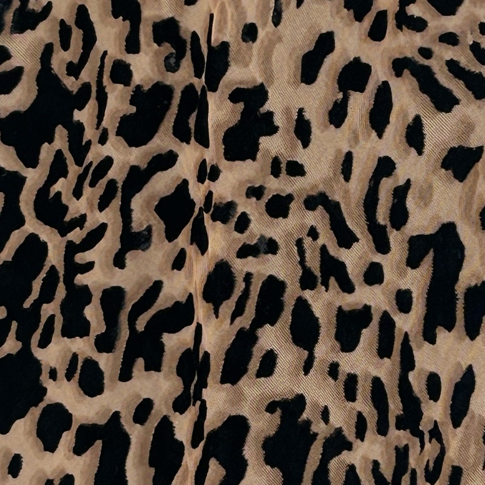 Y2k Velvet Burnout Leopard Slip Dress S Fairy Mini HOCO Homecoming Going Out - Picture 3 of 7